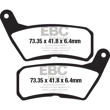 Zavore EBC Moto EBC zavorne ploščice Organic FA FA654 | race-shop.si