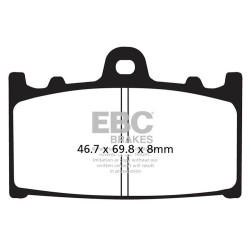 EBC zavorne ploščice Organic FA FA433/4