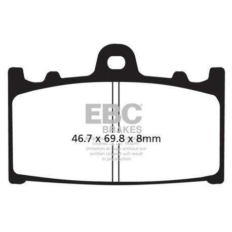 Zavore EBC Moto EBC zavorne ploščice Organic FA FA433/4 | race-shop.si