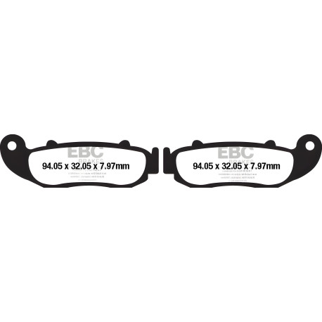 Zavore EBC Moto EBC zavorne ploščice Organic FA FA664 | race-shop.si