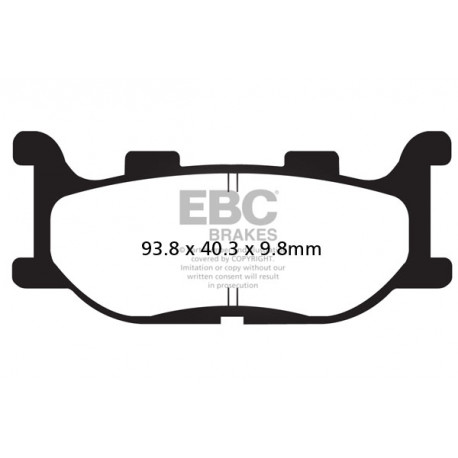 Zavore EBC Moto EBC zavorne ploščice&nbsp;Organic SFA199 | race-shop.si