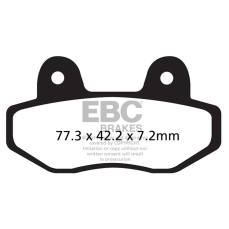 Zavore EBC Moto EBC zavorne ploščice Carbon TT FA622TT | race-shop.si
