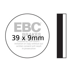 EBC zavorne ploščice Organic FA FA100