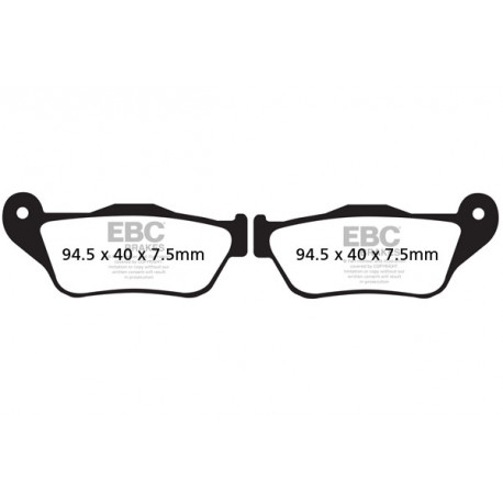 Zavore EBC Moto EBC zavorne ploščice Organic SFA430 | race-shop.si