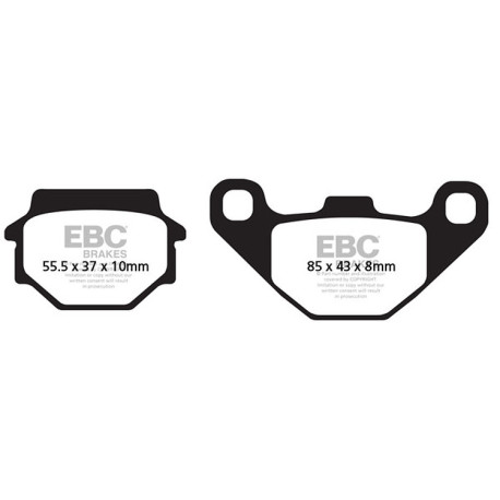 Zavore EBC Moto EBC zavorne ploščice Organic FA FA067 | race-shop.si