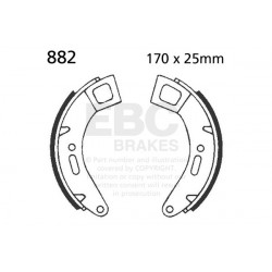 EBC Sprednje zavorne ploščice Organic 805