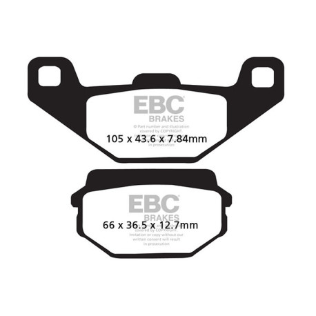 Zavore EBC Moto EBC zavorne ploščice Organic FA FA297 | race-shop.si