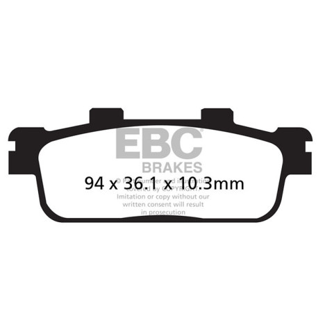Zavore EBC Moto EBC zavorne ploščice SFA Scooter Organic SFA427 | race-shop.si