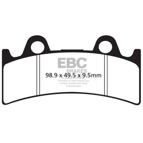 Zavore EBC Moto EBC zavorne ploščice Organic FA FA190 | race-shop.si