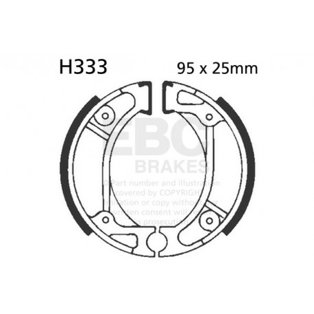 Zavore EBC Moto EBC zavorne čeljusti Organic H333 | race-shop.si