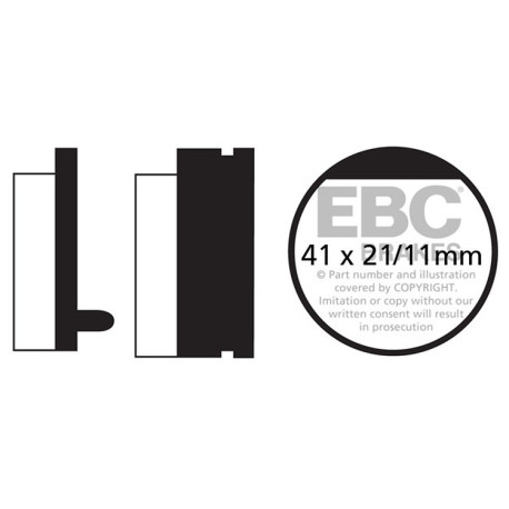 Zavore EBC Moto EBC zavorne ploščice Organic FA FA052 | race-shop.si