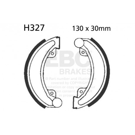 Zavore EBC Moto EBC zavorne čeljusti Plain H327 | race-shop.si