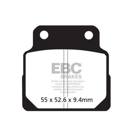 Zavore EBC Moto EBC zavorne ploščice Organic FA FA122 | race-shop.si