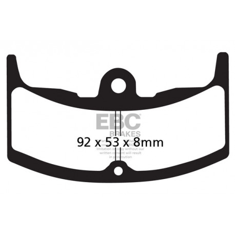 Zavore EBC Moto EBC zavorne ploščice&nbsp;Organic FA080 | race-shop.si