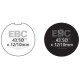Zavore EBC Moto EBC zavorne ploščice Organic FA FA039 | race-shop.si