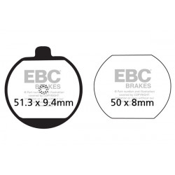 EBC zavorne ploščice Organic FA FA073