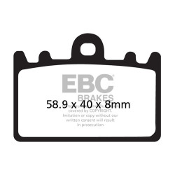 EBC zavorne ploščice Organic FA FA180