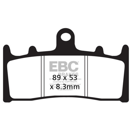 Zavore EBC Moto EBC zavorne ploščice Organic FA FA188 | race-shop.si