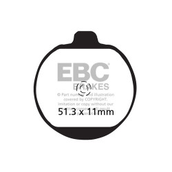 EBC zavorne ploščice Organic FA FA062