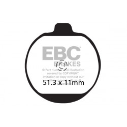 EBC zavorne ploščice&nbsp;Organic FA062