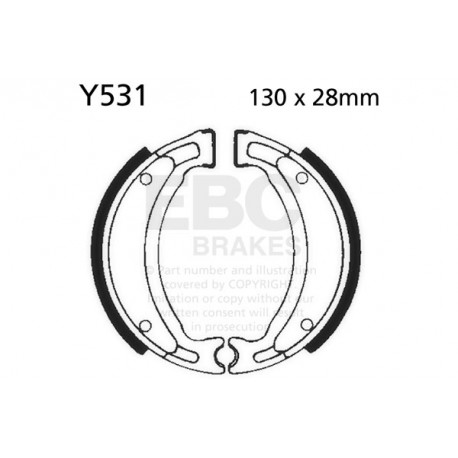 Zavore EBC Moto EBC zavorne čeljusti Organic Y531 | race-shop.si