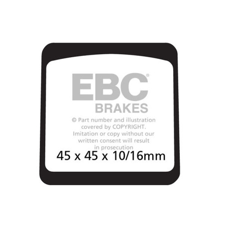 Zavore EBC Moto EBC zavorne ploščice Organic FA FA042 | race-shop.si