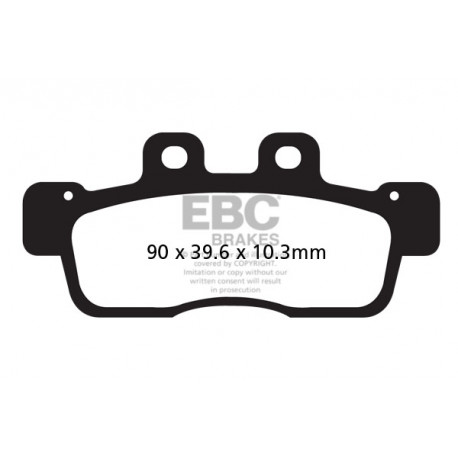 Zavore EBC Moto EBC zavorne ploščice&nbsp;Organic SFA632 | race-shop.si