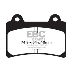 EBC zavorne ploščice Organic FA FA123