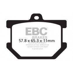 EBC zavorne ploščice Organic FA034