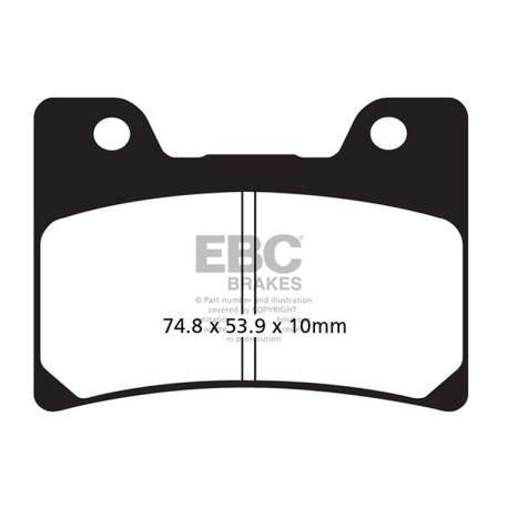 Zavore EBC Moto EBC zavorne ploščice Organic FA FA160 | race-shop.si