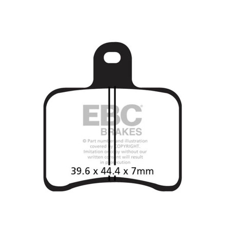 Zavore EBC Moto EBC zavorne ploščice Organic FA FA272 | race-shop.si
