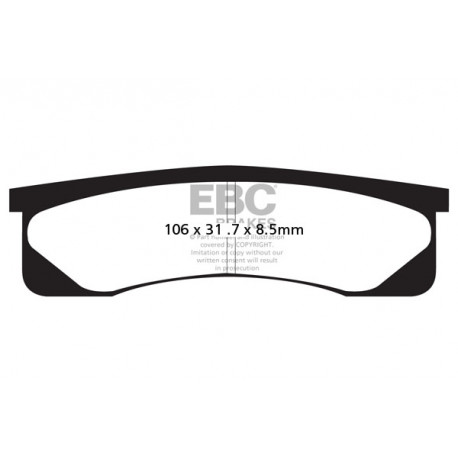 Zavore EBC Moto EBC zavorne ploščice&nbsp;Organic FA217 | race-shop.si
