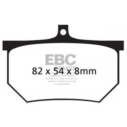 EBC zavorne ploščice&nbsp;Organic FA107A