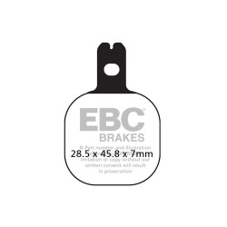 EBC zavorne ploščice Organic FA FA184
