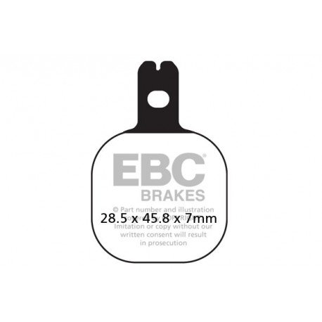 Zavore EBC Moto EBC zavorne ploščice&nbsp;Organic FA184 | race-shop.si