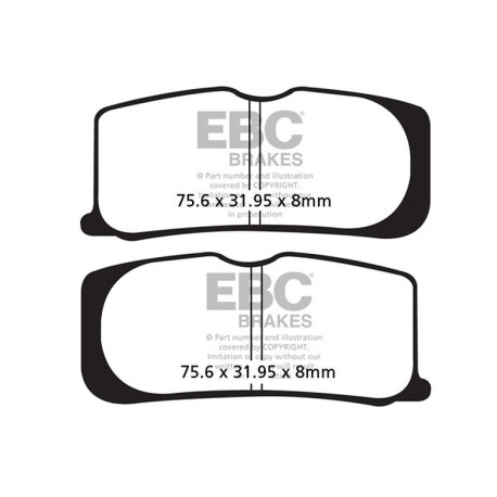 Zavore EBC Moto EBC zavorne ploščice Organic FA FA474 | race-shop.si