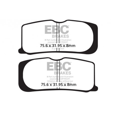 Zavore EBC Moto EBC zavorne ploščice Organic FA474 | race-shop.si