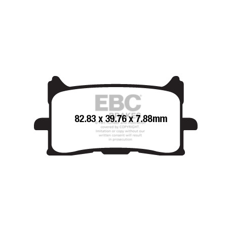 Zavore EBC Moto EBC zavorne ploščice&nbsp;Organic FA679 | race-shop.si