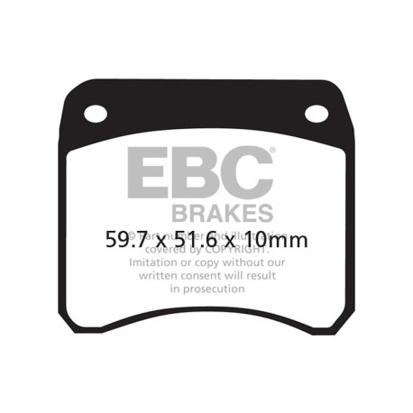 Zavore EBC Moto EBC zavorne ploščice Organic FA FA016S | race-shop.si