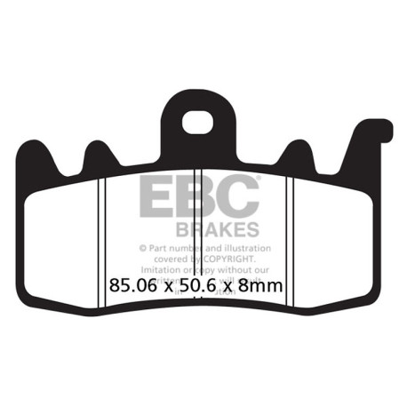 Zavore EBC Moto EBC zavorne ploščice V Semi-Sintered FA630V | race-shop.si