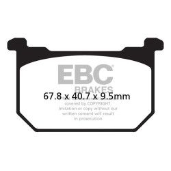 EBC zavorne ploščice V Semi-Sintered FA069/3V