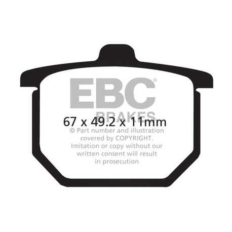 Zavore EBC Moto EBC zavorne ploščice V Semi-Sintered FA029V | race-shop.si