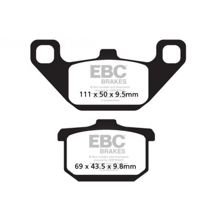 Zavore EBC Moto EBC zavorne ploščice&nbsp; polsintrane FA085V | race-shop.si
