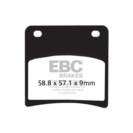 Zavore EBC Moto EBC zavorne ploščice&nbsp; polsintrane FA146V | race-shop.si