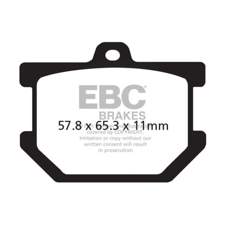 Zavore EBC Moto EBC zavorne ploščice V Semi-Sintered FA034V | race-shop.si