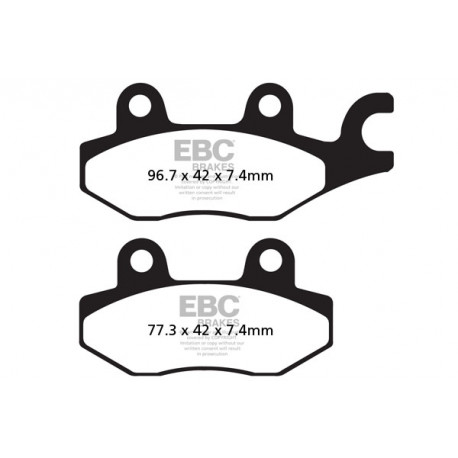 Zavore EBC Moto EBC zavorne ploščice R Series Sintered FA165R | race-shop.si