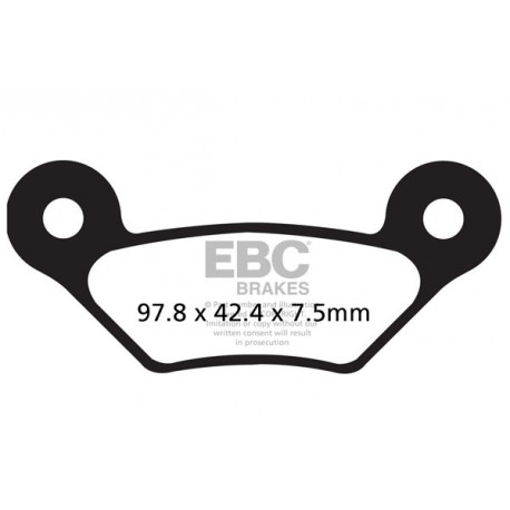 Zavore EBC Moto EBC zavorne ploščice  sintrane FA609R | race-shop.si