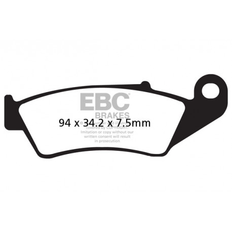 Zavore EBC Moto EBC zavorne ploščice&nbsp; sintrane FA185R | race-shop.si