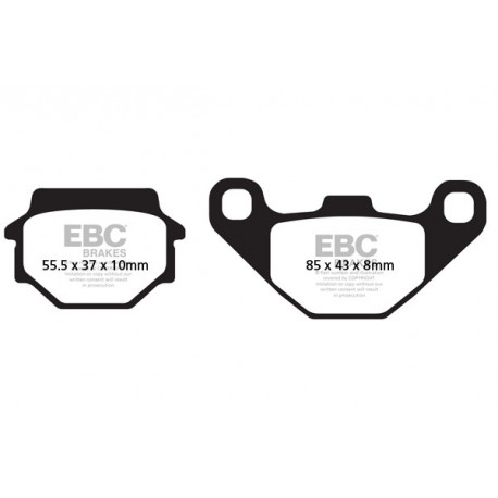 Zavore EBC Moto EBC zavorne ploščice&nbsp; sintrane FA067R | race-shop.si
