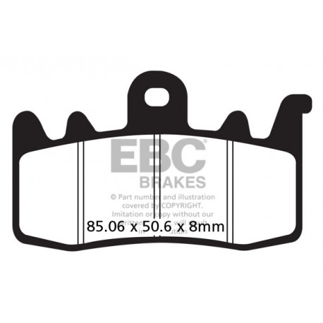 Zavore EBC Moto EBC zavorne ploščice Double-H Sintered FA630HH | race-shop.si